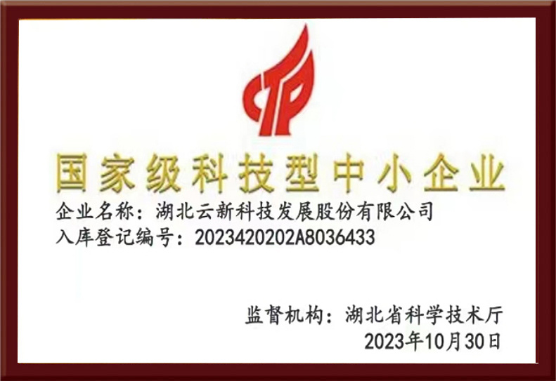 國家級科技型中小企業(yè)