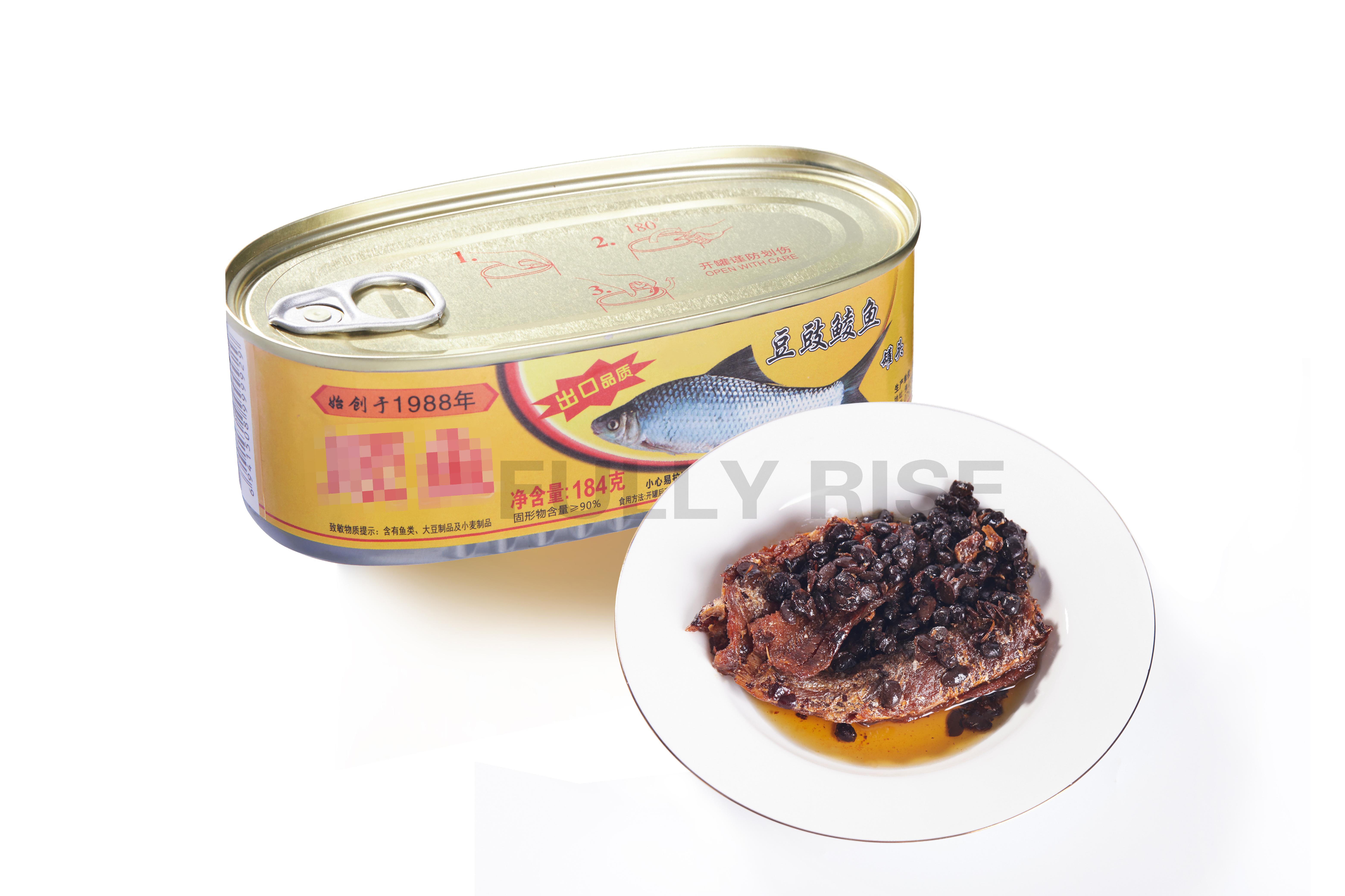 Canned dace with salted black beans