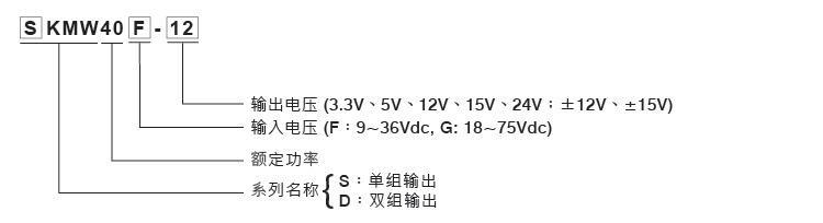 SKMW40/DKMW40型號(hào)說明