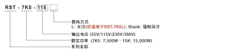 明纬RST-7K5/15K型号说明