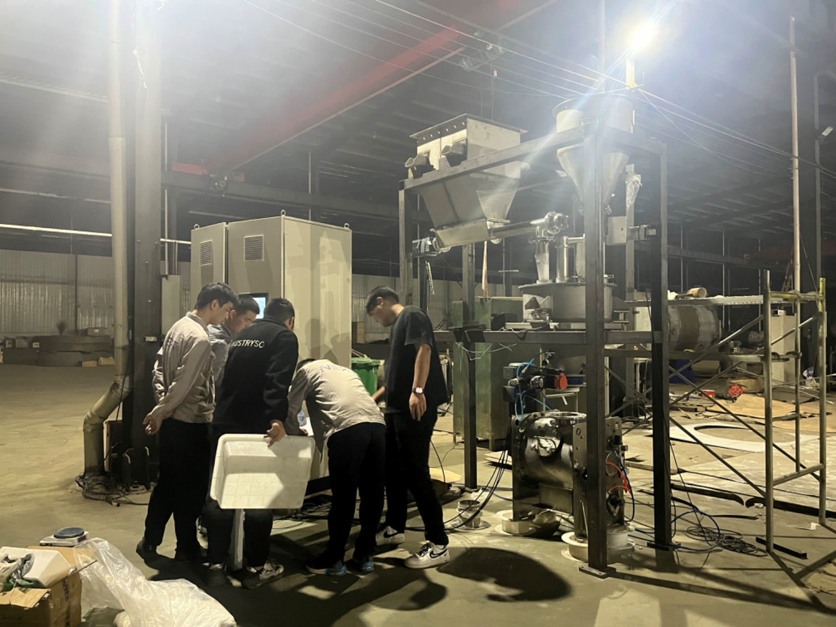 配料产线工厂测试