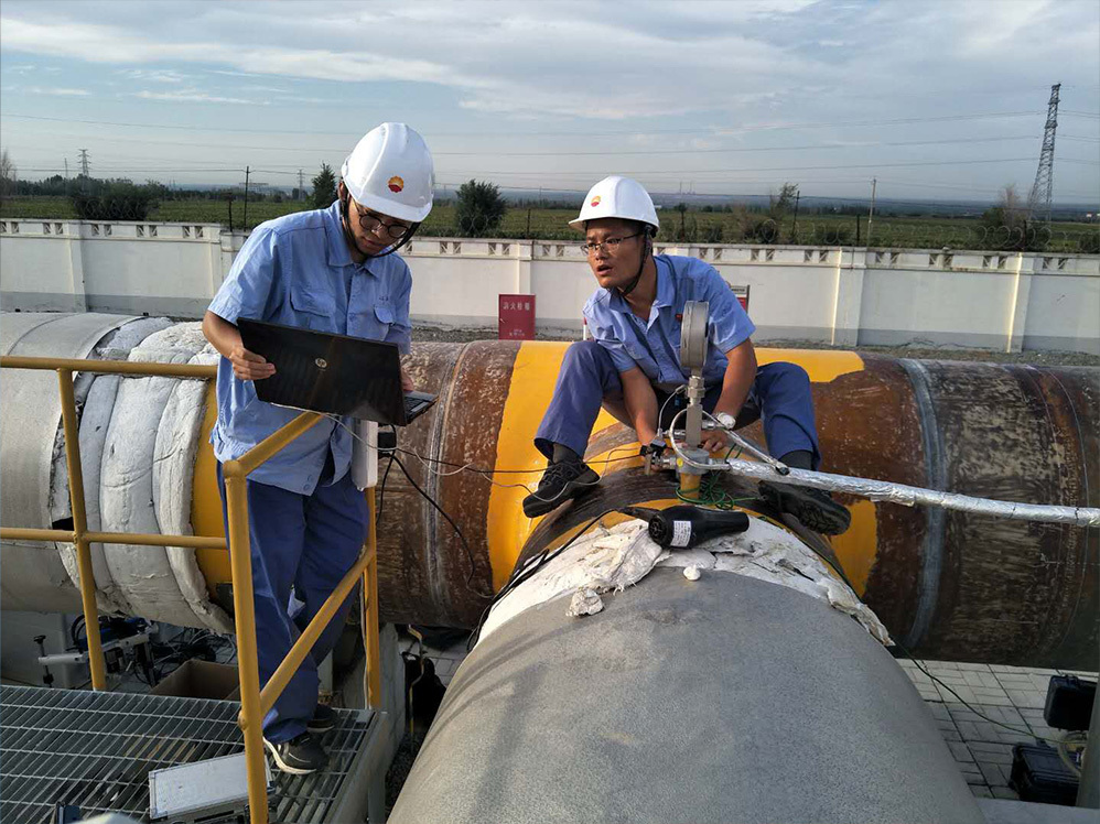 Residual stress on-site test for pipe engineering