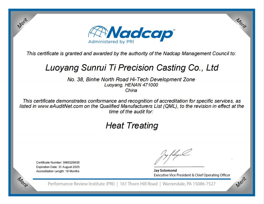 NADCAP-Heat Treatment