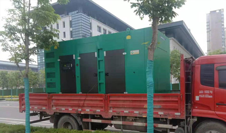 2021年5月 為延安某電力公司提供500KW靜音柴油發(fā)電機組備用電源 （廣西玉柴國三YC6TD780-D31柴油機  上海斯坦福GR355FS電機）