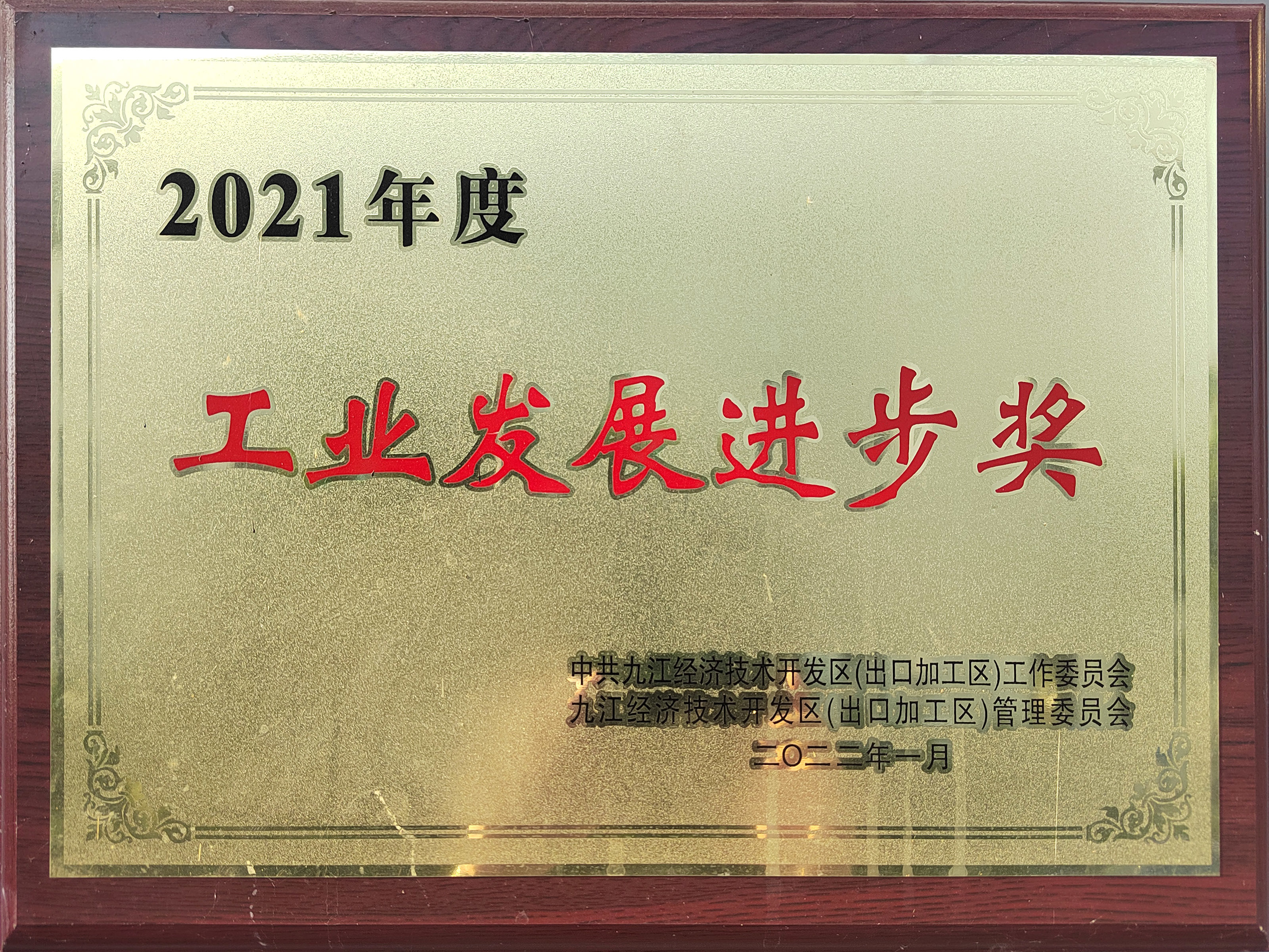 工业发展进步奖
