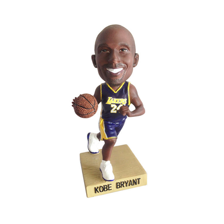 Custom Resin Kobe Bryant nba action figures bobble head in crafts