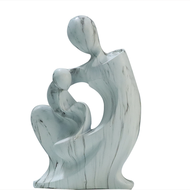 white resin Abstract Human figurines