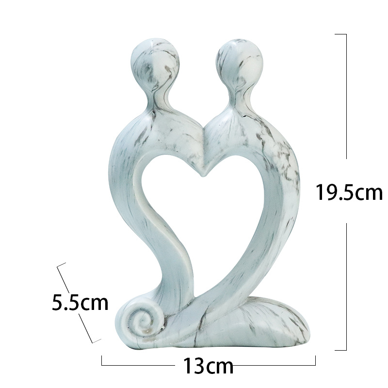 white resin Abstract Human figurines
