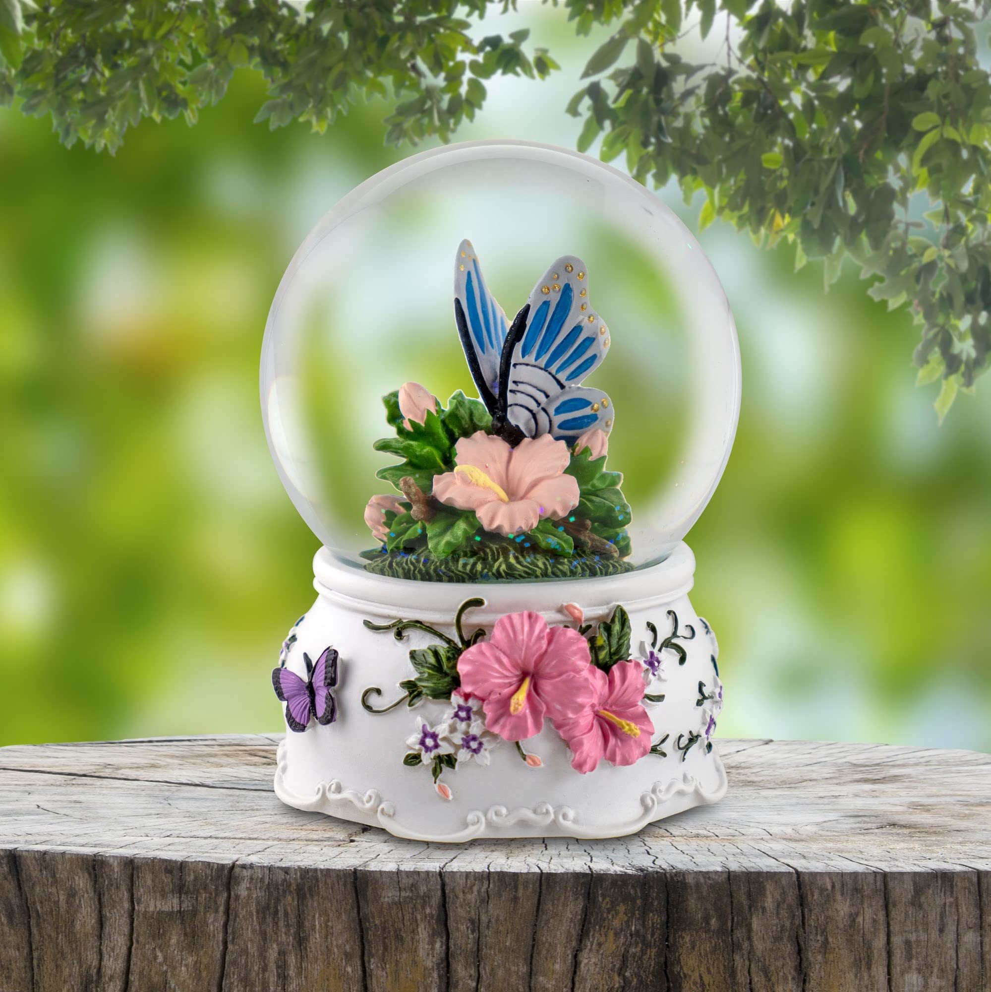 Butterfly Musical Snow Globe