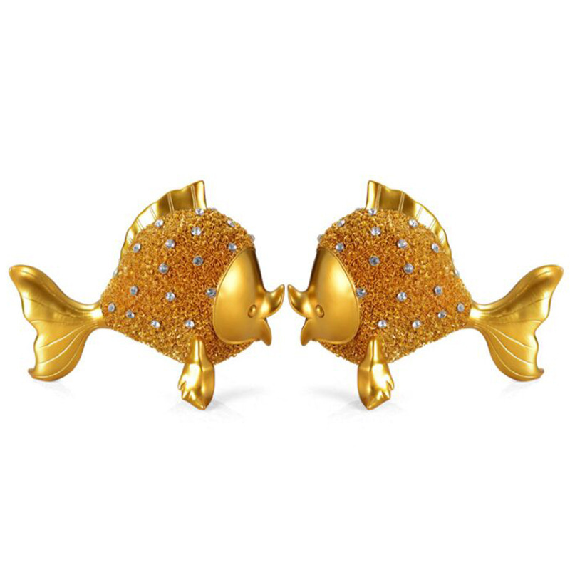 resin golden fish figurine