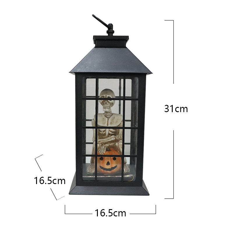 Skeleton Halloween Snowglobe Lanterns