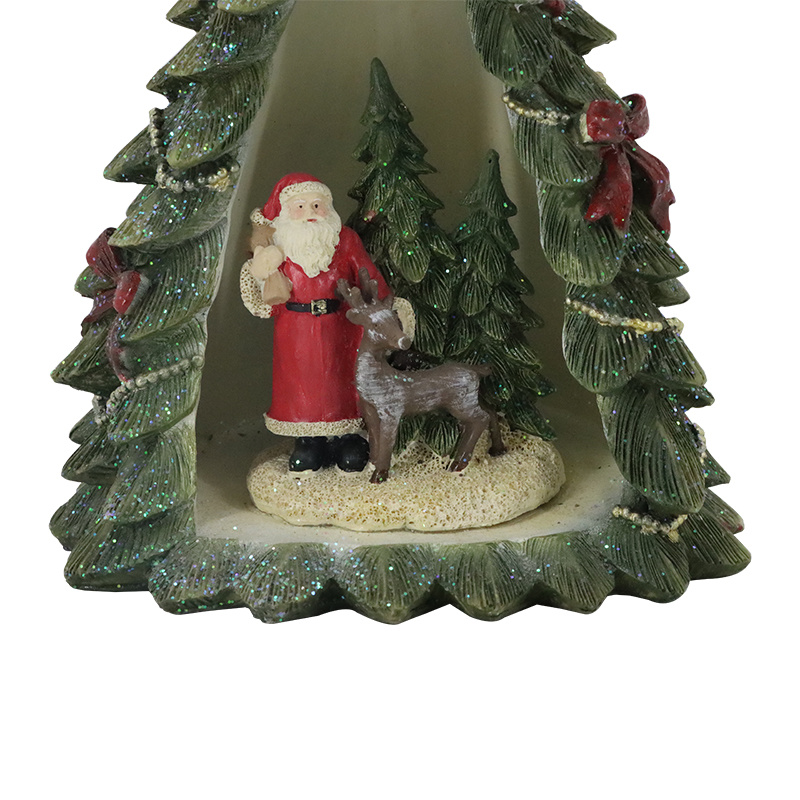 Santa Claus Christmas Tree LED Statue