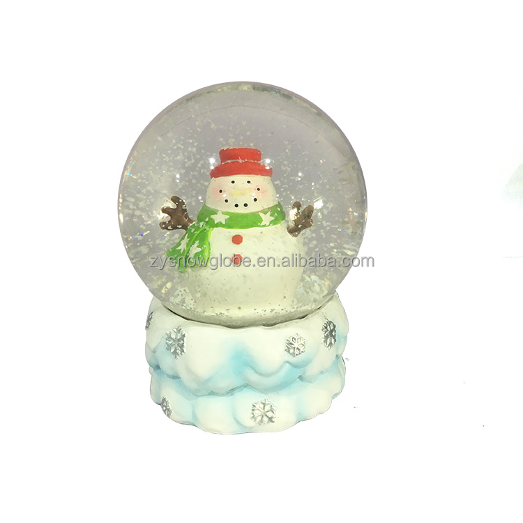 Lighted Snowman Snow Globe