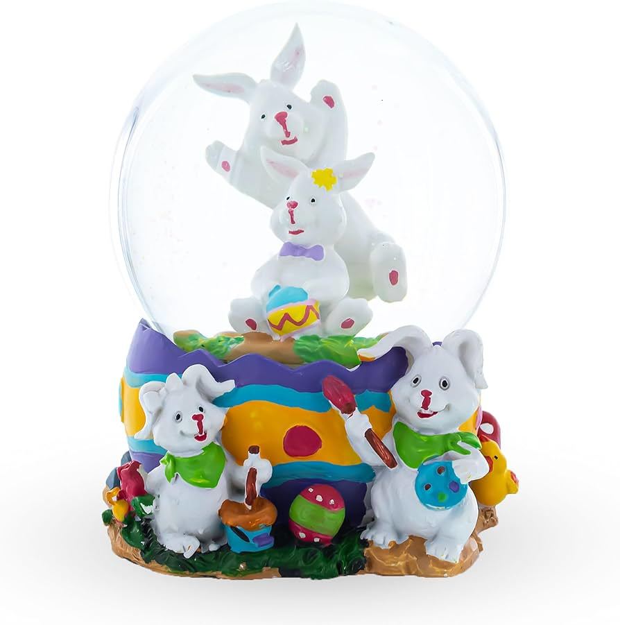 Easter Musical Snow Globes
