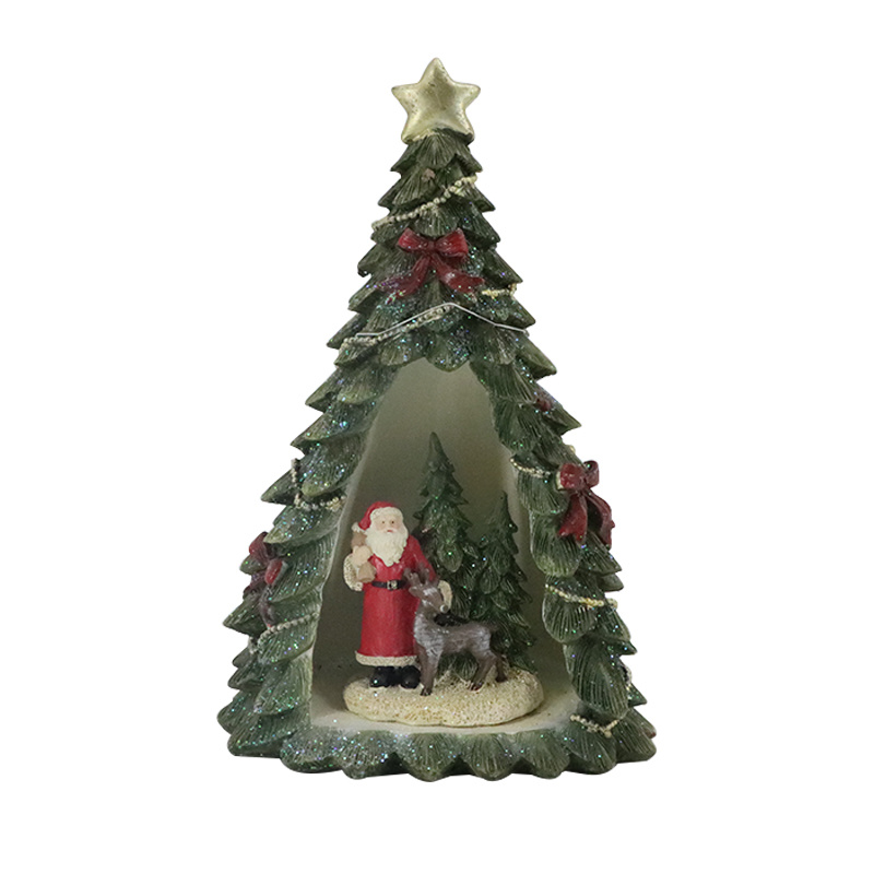 Santa Claus Christmas Tree LED Statue