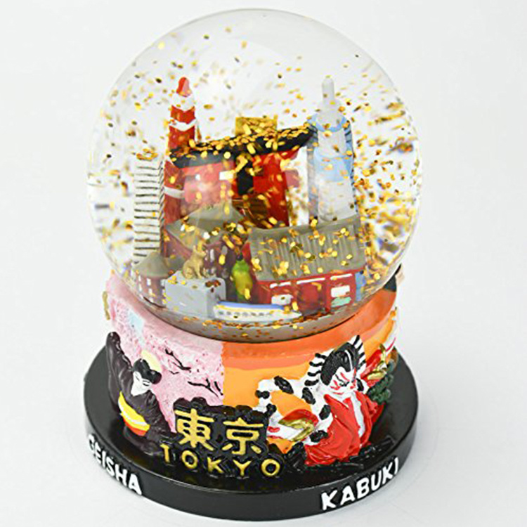 树脂日本纪念品雪球