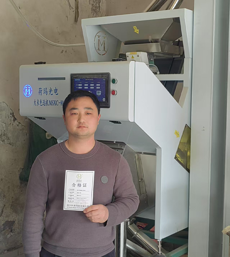 Color sorter user demonstration Color sorter user demonstration