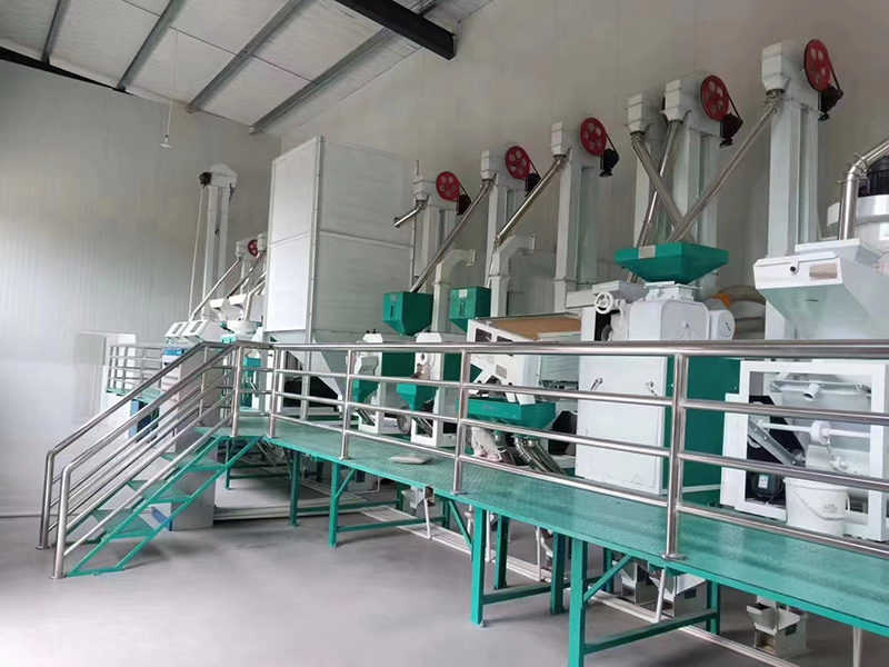 Holmer rice processing line in Mianyang, Sichuan