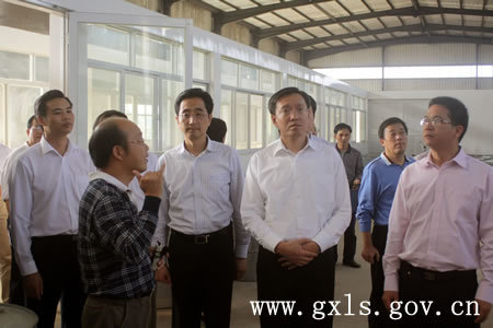 2010年11月广西壮族自治区副主席林念修到公司调研