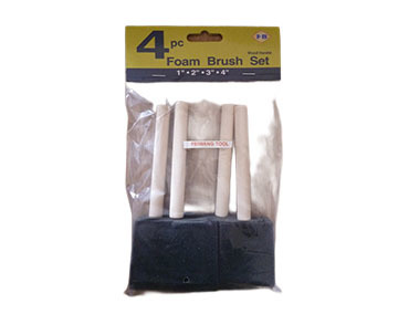 FB6603 4PC FOAM BRUSH SET