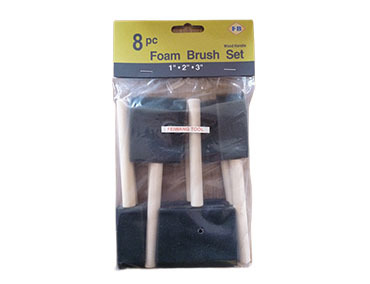 FB6605 8PC FOAM BRUSH SET