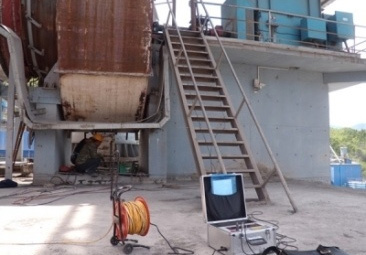 Live situation of dynamic balance of ZL-220H field balance instrument