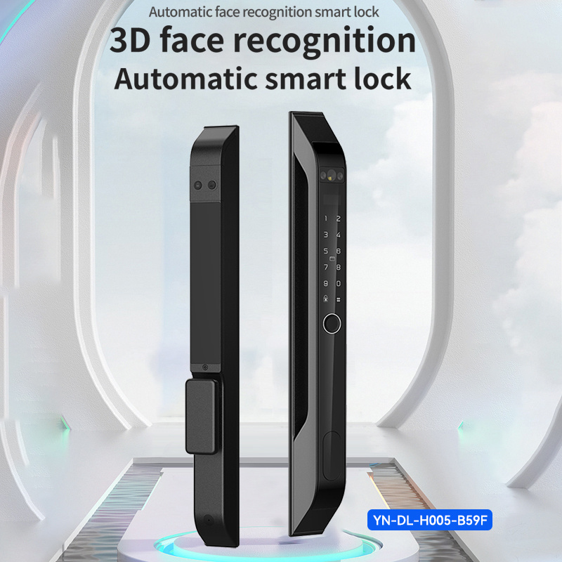 Serradura Inteligente de Alumínio com Ponte e Reconhecimento 3D de Faces da Série YN-DL-H005-B59F