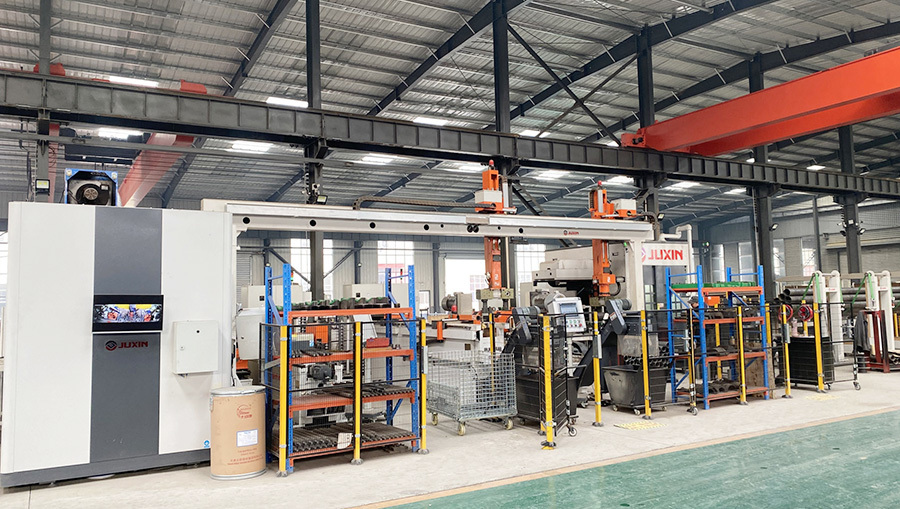 Automatic roller production line