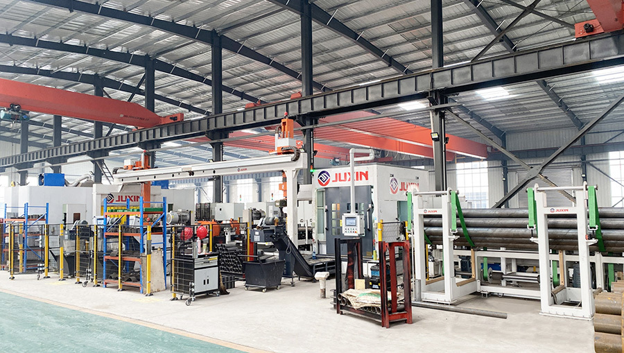 Automatic roller production line