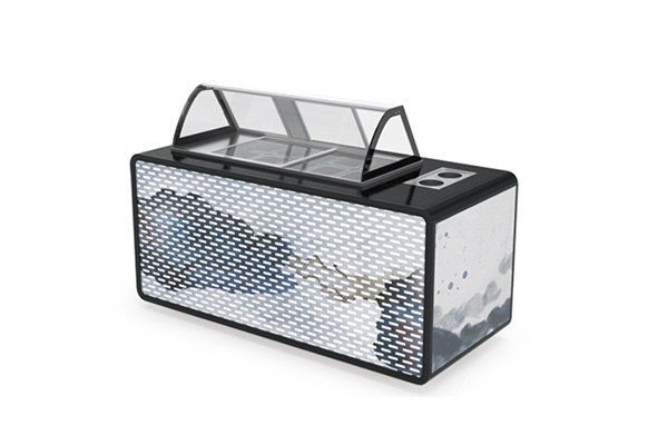 Custom Dubai Hotel Buffet Equipment Ice Cream Display Table