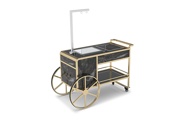 5 Star Hotel Equipment Catering Cooking Service Trolley