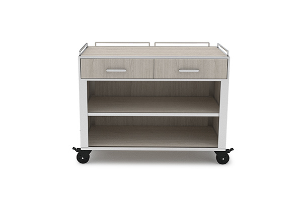 Modern style with two big drawers removable hotel catering trolley