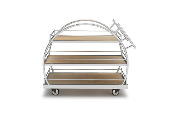 Newest Design Middle East Hotel Practical Three Tiers Service Trolley