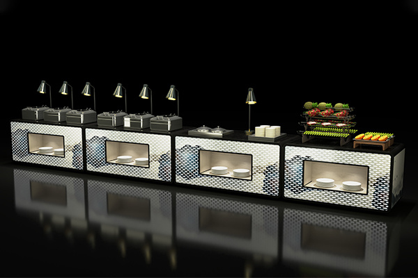 Commercial Hotel Cafeteria Equipment Sushi/Sashimi Station