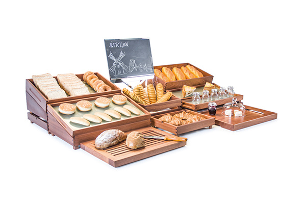 good price and quality wood risers for food display