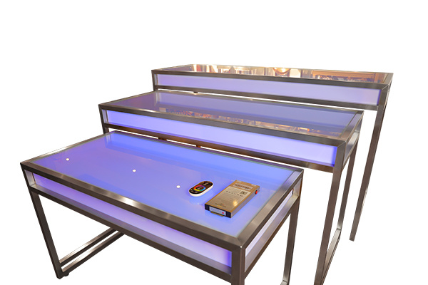 LED buffet nesting table (square) stainless steel buffet table