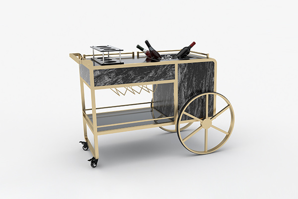 European style commercial hotel equipment catering trolley