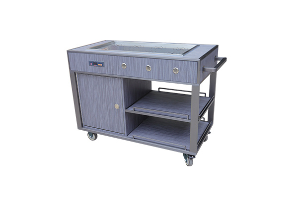 Modern Style Hotel Catering Equipment Custom Dim Sum Trolley