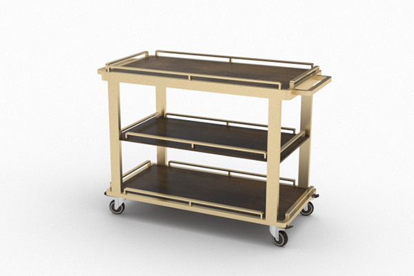 TKING hot selling strength supplier custom small hotel trolley