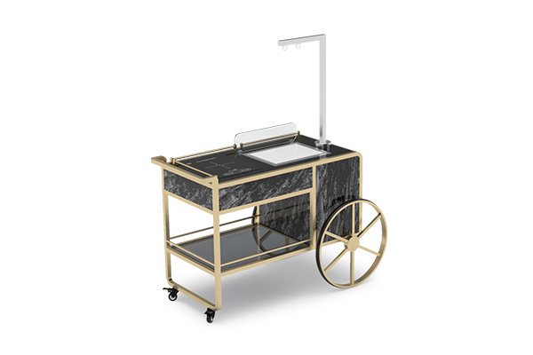 5 Star Hotel Equipment Catering Cooking Service Trolley