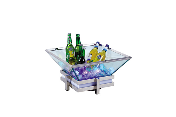 Buffet Display Equipment Led Light Square Beer Ice Bucket
