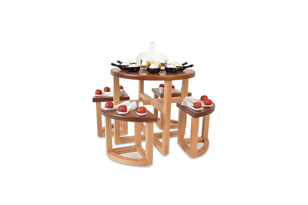 Tking Wooden Display Risers Catering Display Stands
