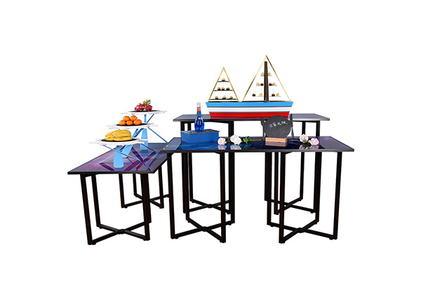 Foldable rectangle buffet table cocktail table manufacturers