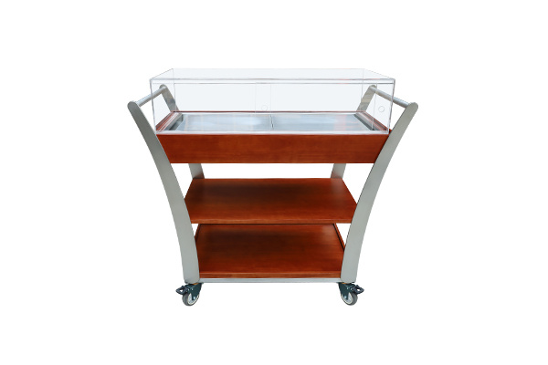 3 Tiers Solid Wood Cake Cheese Dessert Trolley