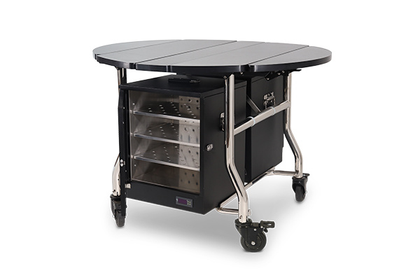 Fully Foldable Hotel Room Food Service Trolley