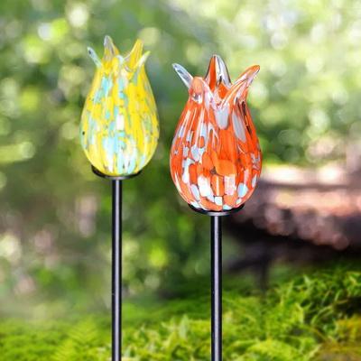 Tulip Solar Garden Stake