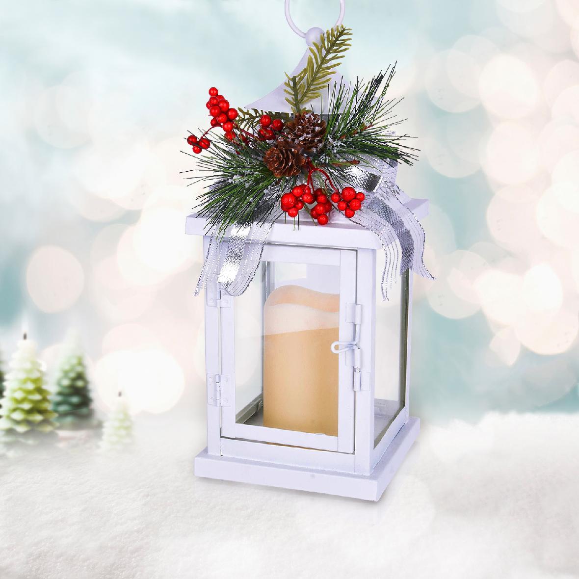 Christmas Lantern With LED Candle
