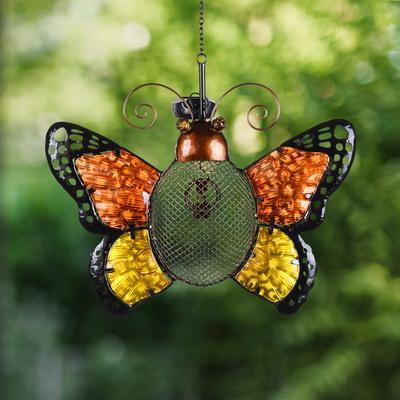 Mesh Solar Hanging Bird Feeder