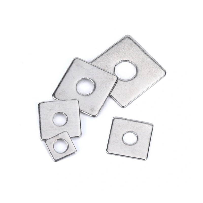 DIN Astmf436 435 434 6917 6918 BS 4395-1 BS 3410 SS316 304 Stainless Steel Carbon Steel Zinc Plated Plain HDG Black Flat Square Plate Washer