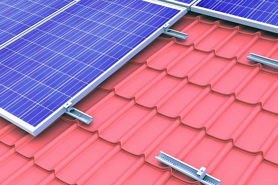 Different types of solar roof mounting systems